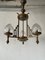 French Architectural Body Chandelier in Copper, 1940s 3