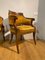 Directoire Armchairs in Gold Upholstery, Set of 2 2