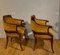 Directoire Armchairs in Gold Upholstery, Set of 2 9