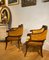 Directoire Armchairs in Gold Upholstery, Set of 2 10