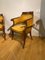 Directoire Armchairs in Gold Upholstery, Set of 2 4