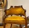 Directoire Armchairs in Gold Upholstery, Set of 2 5