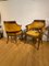 Directoire Armchairs in Gold Upholstery, Set of 2 3