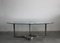 Steel and Glass Oval Dining Table by Vittorio Introini for Saporiti, Italy, 1970s 2