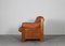 Wood and Leather Armchair and Footrest by Tobia & Afra Scarpa attributed to Maxalto 1975, Set of 2 4