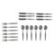 Cutlery Set for Six People in Silver Nickel by Gio Ponti for Krupp, Italy, 1950s, Set of 18 1