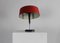 Italian Lacquered Chromed Metal Table Lamp attributed to Oscar Torlasco, 1950s 2