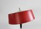 Lámpara de mesa italiana de metal lacado cromado atribuida a Oscar Torlasco, años 50, Imagen 3