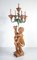 18th century Gilded Wooden Putto Candlestick, Image 6