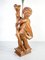 18th century Gilded Wooden Putto Candlestick, Image 8