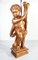 18th century Gilded Wooden Putto Candlestick, Image 2