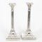 Late 19th Century Victorian Neo-Classical Silver Plated Candlesticks, Set of 2 15