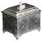 19th Century Empire Revival Silver Plated Tea Caddy 1