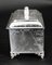 19th Century Empire Revival Silver Plated Tea Caddy 8