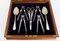 19th Century Boxed Fruit Spoons, Nutcrackers, Grape Scissors from Hukin & Heath, Set of 10 5