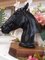 Large Vintage Equestrian Sculpture in Black Cast Iron and Metal, 1960s 3