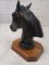 Large Vintage Equestrian Sculpture in Black Cast Iron and Metal, 1960s 7