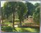 Scena di un parco, XIX secolo, olio su tela, con cornice, Immagine 4