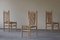 Mid-Century French Elm Naturalist Woven Highback Chairs by Charlotte Perriand, 1960s, Set of 6, Image 20