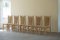Französische Mid-Century Stühle aus Ulmenholz mit hoher Rückenlehne von Charlotte Perriand, 1960er, 6er Set 16