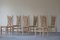 Französische Mid-Century Stühle aus Ulmenholz mit hoher Rückenlehne von Charlotte Perriand, 1960er, 6er Set 2