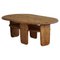 Danish Modern Pine Oval Coffee Table from in the style of Rainer Daumiller, 1960s 1