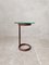 Vintage Side Table in Leather and Glass by Jaques Adnet, 1960s, Image 3