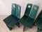 Vintage Chairs in Green Patinated Pine by Gilbert Marklund, 1972, Set of 4 8