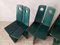 Vintage Chairs in Green Patinated Pine by Gilbert Marklund, 1972, Set of 4, Image 8