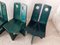 Vintage Chairs in Green Patinated Pine by Gilbert Marklund, 1972, Set of 4 9