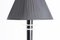 French Art Deco Black Lacquer Floor Lamp with New Silk Lampshade, 1930, Image 4