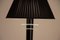 French Art Deco Black Lacquer Floor Lamp with New Silk Lampshade, 1930 7