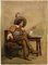 After Jean Charles Meissonier, A Cavalier, fine XIX secolo, acquerello, Immagine 2