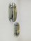 Wall Sconces in Colored Glass and Chrome from Veca, Italy, 1970s, Set of 2, Image 3