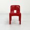 Red Model 4867 Universale Chair by Joe Colombo for Kartell, 1970s 2