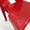 Red Model 4867 Universale Chair by Joe Colombo for Kartell, 1970s 9