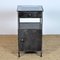 Iron Nightstand with Glass Top, 1910s 1