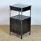 Iron Nightstand with Glass Top, 1910s 5