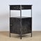 Iron Nightstand with Glass Top, 1910s 12