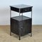 Iron Nightstand with Glass Top, 1910s 2