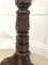 Antique Victorian Torchere in Carved Mahogany, 1880 8