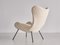 Madame Lounge Chair in White Nobilis Bouclé by Fritz Neth for Correcta, 1958 9