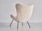 Fauteuil Madame en Nobilis Bouclé Blanc par Fritz Neth pour Correcta, 1958 12