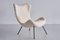 Madame Lounge Chair in White Nobilis Bouclé by Fritz Neth for Correcta, 1958 1