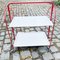 Red and White Serving Trolley from Melform, 1980s 1
