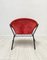 Vintage Red Suede Balloon Armchair by Hans Olsen for Lea Design, 1960s 3