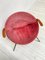 Vintage Red Suede Balloon Armchair by Hans Olsen for Lea Design, 1960s 4