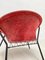 Vintage Red Suede Balloon Armchair by Hans Olsen for Lea Design, 1960s 7
