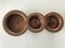 Vintage Copper Bowls, 1950s, Set of 3 2