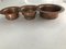Vintage Copper Bowls, 1950s, Set of 3, Image 1